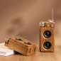 Mini portable retro vintage radio with Bluetooth + FM/AM radio/AUX/USB disk/Micro SD