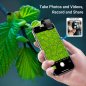Microscópio de celular (smartphone) com filtro CPL e ampliação de 200x + iluminação LED