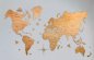 Pintura mural Mapa mundial - color madera clara 200 cm x 120 cm