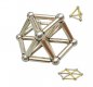 Hastes magnéticas NeoCube com bolas - ouro e prata