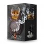 Portasigari (supporto) + portabicchiere - Set Whisky Luxury da uomo