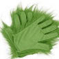 Topeng muka Grinch (bunian hijau) dengan sarung tangan - untuk kanak-kanak dan orang dewasa untuk Halloween atau karnival
