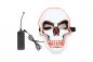 LED knipperend gezichtsmasker SKULL - rood