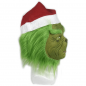 Masque facial Grinch (elfe vert) avec gants - pour enfants et adultes pour Halloween ou carnaval