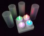 LED de color RGB velas eléctricas con control remoto