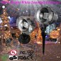 Hópehely projektor led lámpa – karácsonyi fények vetítése beltéri/kültéri használatra – 7 W (IP44)