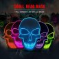 एलईडी मुखौटा SKULL - हरा