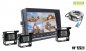 Резервна камера за камион AHD set LCD HD монитор за кола 10 "+ 3x HD камера с 18 IR светодиоди