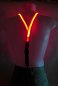 LED suspenders for men - red