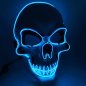 LED-es arcmaszk - koponya kék