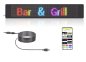 Panneau LED pour voiture - affichage LED flexible (défilement) polychrome - programmable via Bluetooth pour mobile