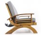 Fából készült kerti bútor - luxus fa ülőgarnitúra 5 személyes + dohányzóasztal