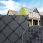 Flexible Abschirmstreifen aus PVC-Lamellen für den Zaun – Privatsphäre – Zaunfüllung aus Kunststoff, Breite 4,7 cm x 50 m