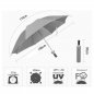 Sammenleggbar paraply- bærbar + sammenleggbar paraply i hvitt i form av vinflaske