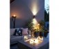 Outdoor fireplace + table (luxury gas fireplaces on the terrace) made of cast concrete