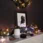 إكليل عيد الميلاد مع الأضواء سمارت 50 ليد آر جي بي + دبليو - توينكلي جارلاند + بي تي + واي فاي
