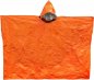 Waterproof poncho - Hooded Outdoor rain poncho thermal reusable - Orange colour