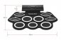 Electric drum kit on silicone pad with 9 drums + Bluetooth speaker