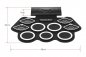 Elektronické bicie  - silikónová podložka set s 9 bubnami + bluetooth reproduktor