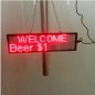 Panneau de message led avec WiFi - rouge 34cm x 9,6 cm
