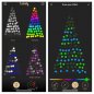 Pohon natal LED pintar 3M - Twinkly Light Tree - 500 pcs RGB + W + BT + Wi-Fi