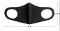 Protective face mask NANO black - elastic (97% polyester + 3% spandex)