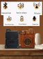 Staré vintage radio prijímač - retro drevené s Bluetooth + FM/AM rádio / AUX / USB disk / Micro SD