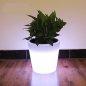 LED kvetináč (črepník) svietiaci + možnosť meniť RGB farby + IP44 (27x27x28 cm)