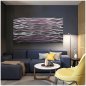 Wall paintings - 3D Metal (aluminum) - LED backlit RGB 20 colors - Waves 50x100cm