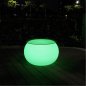 Mesa plastico iluminada LED 58x45cm - colores RGBW + IP44 + mando a distancia