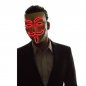 หน้ากากส่องแสง Anonymous - สีแดง