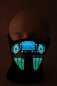 LED kaukė „Equalizer“ garsui jautri - „DJ Style“