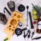 Σετ σέικερ κοκτέιλ 750ml - Σετ δώρου μικτών ποτών 11 αξεσουάρ μαύρο