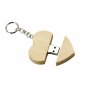 USB Flash Drive in the shape of a wooden heart