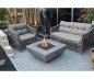 Gas fire pit table for outdoor (propane or butane) portable from concrete - Grey