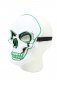LED mask SKULL - green