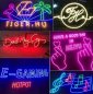 Luminous logo via flexible neon strip 5M with IP68 protection - Green color