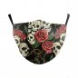 Trendy rúško 100% polyester s dizajnom - SKULL ROSE