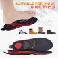 Smart Heated insoles for shoes - thermal heat up to 65℃ + App smartphone (iOS/Android)