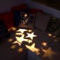 Projecteur de Noël extérieur - Lumières LED Projection d'étoiles - Lumière étoile blanc chaud 12W (IP65)