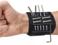 Magnetický organizér na zápěstí (ruku) na nářadí se suchým zipem a magnetem