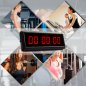 LED countdown clock for sports such as fitness, swimming, athletics - 29cm wide