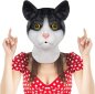 Gato negro - mascarilla facial (cabeza) de silicona para niños y adultos