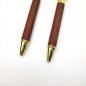 Läderpenna - Lyxig guldpenna exklusiv design med en läderyta