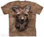 Batikované tričko 3D - Mládě kengura