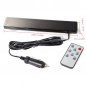 Car LED panel red with remote control 23 x 5 x 1 cm, 12V