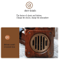 Staré vintage radio prijímač - retro drevené s Bluetooth + FM/AM rádio / AUX / USB disk / Micro SD