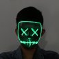 Halloween mask Purge LED - Grön