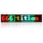 Display LED programmabile da 50 cm x 9,6 cm in 4 colori - rosso, verde, giallo, bianco