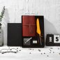Caligrafic-Stiftset + Sockel + Tinte + Notizbuch – Luxus-Geschenkset